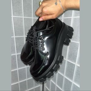 black chunky loafers i bought on ASOS 👩‍💻